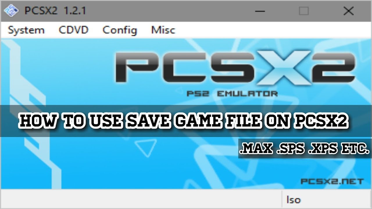 pcsx2 iso file not found